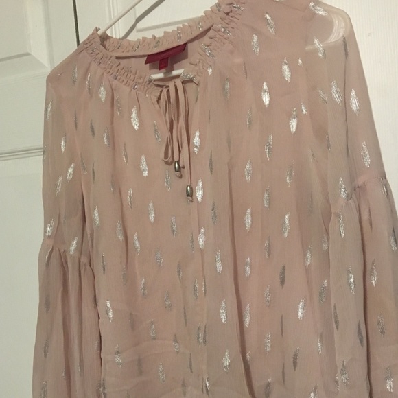 Jennifer Lopez Tops - Pink Jennifer Lopez Bell Sleeve Tunic